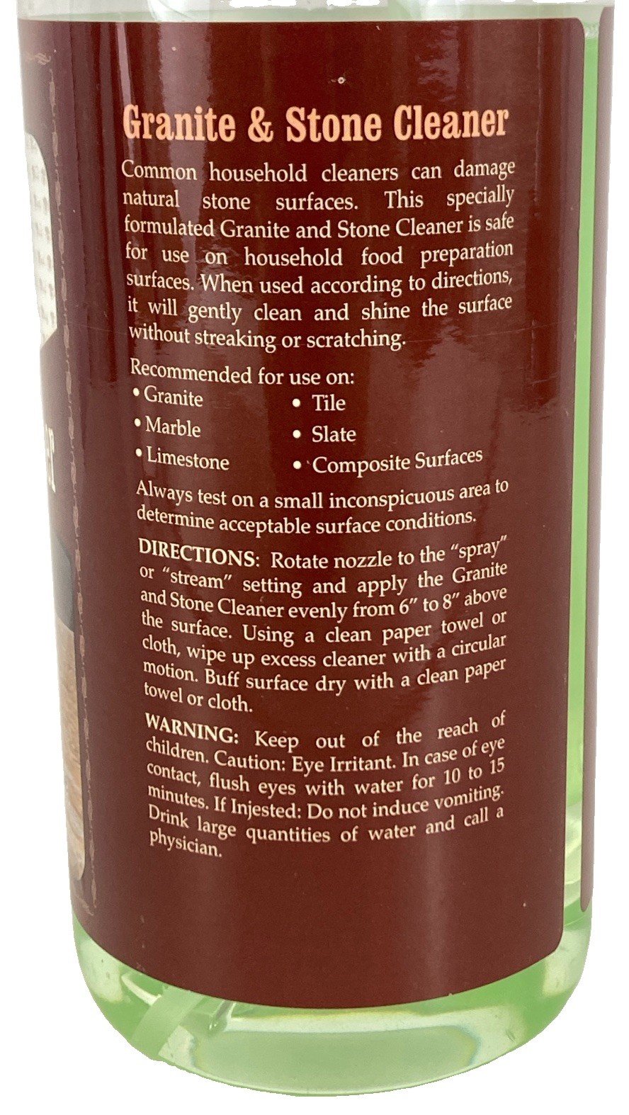 Parker Bailey Granite & Stone Cleaner Streak Free Formula 32oz