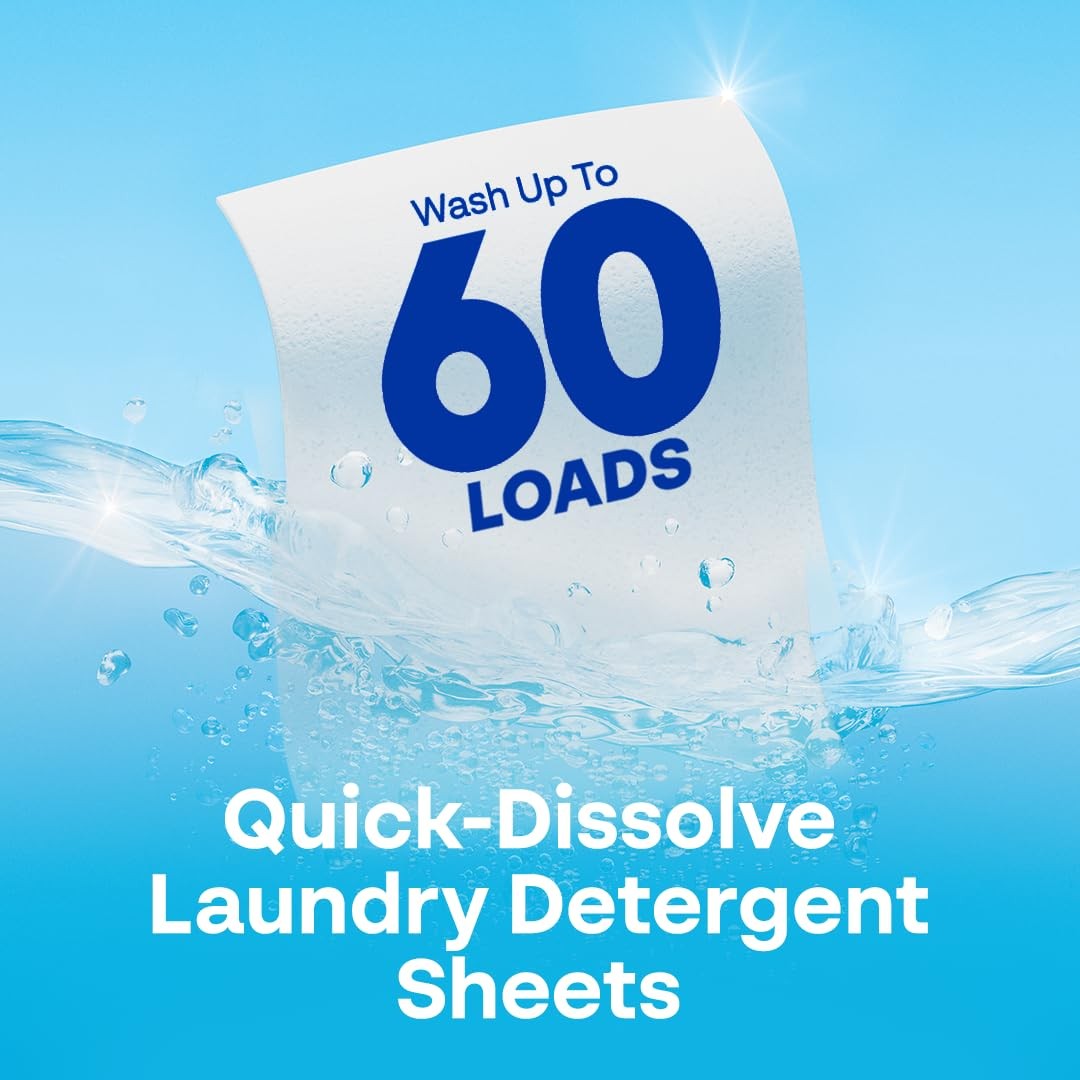 Earth Breeze Laundry Detergent Sheets Fragrance-Free – 30 Count (Pack of 1)