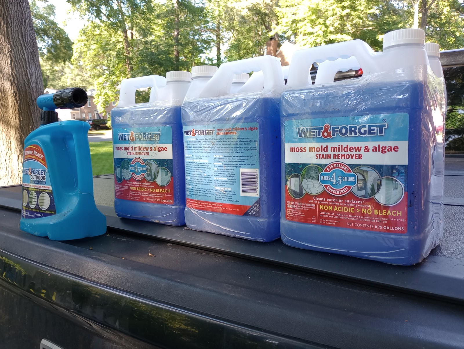 2 PACK Wet & Forget Outdoor Cleaner Concentrate 0.75 Gallon MAKE 9 Gallons TOTAL