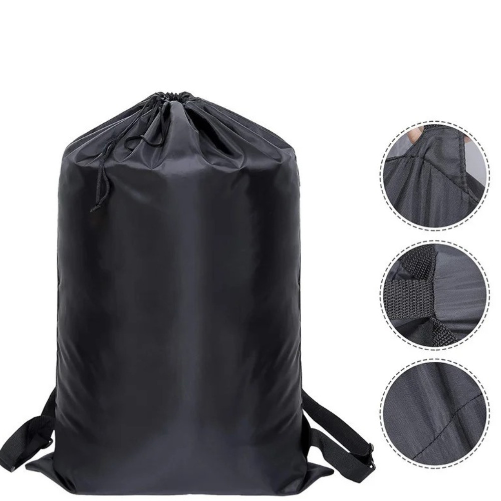 Extra Large Laundry Bag Backpack Heavy Duty Washing Clothes Drawstring 61×92 CM