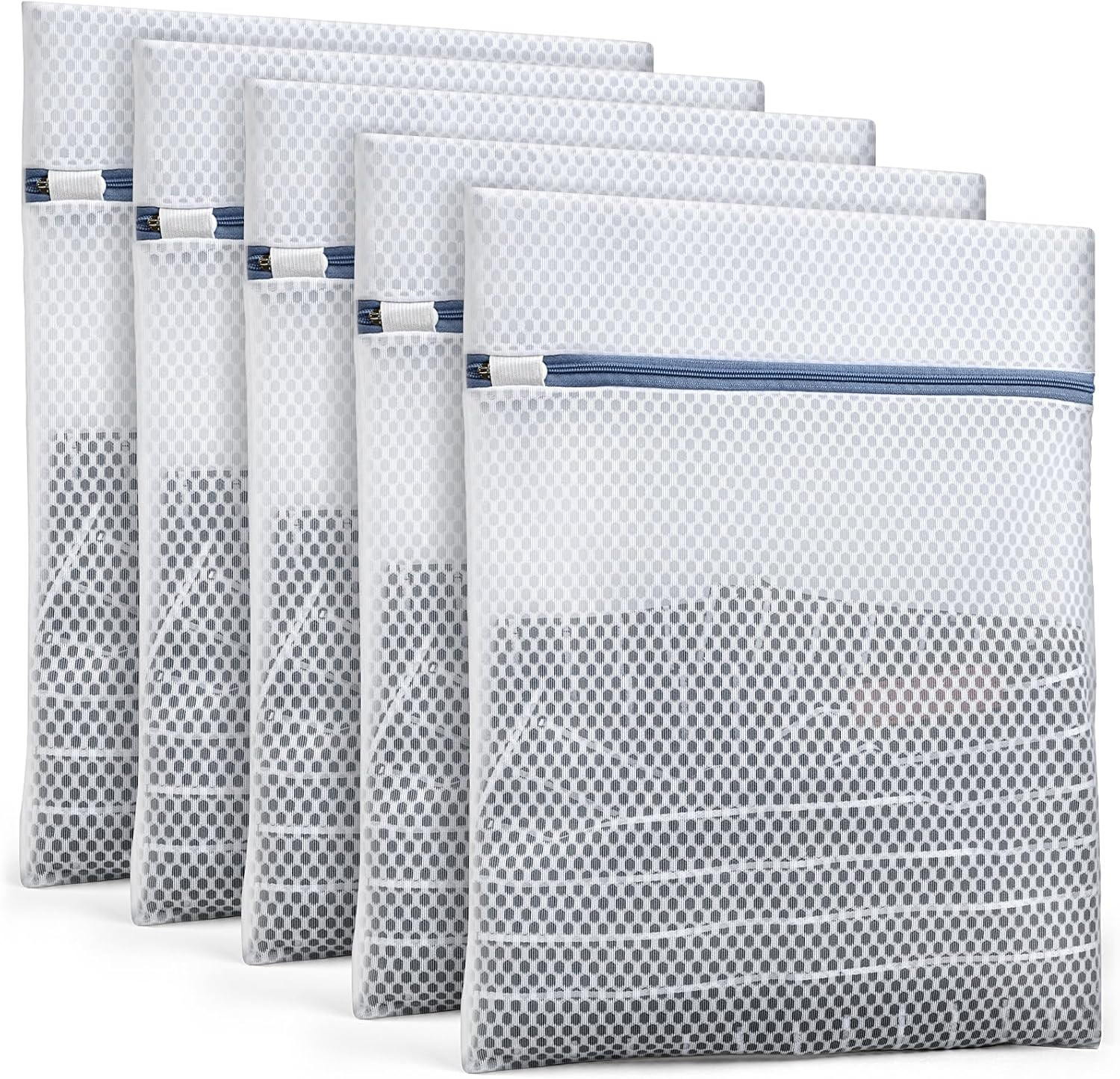 Heavy-Duty Honeycomb Mesh Laundry Bags 5-Pack (16X20 Inch) | Delicates Protector