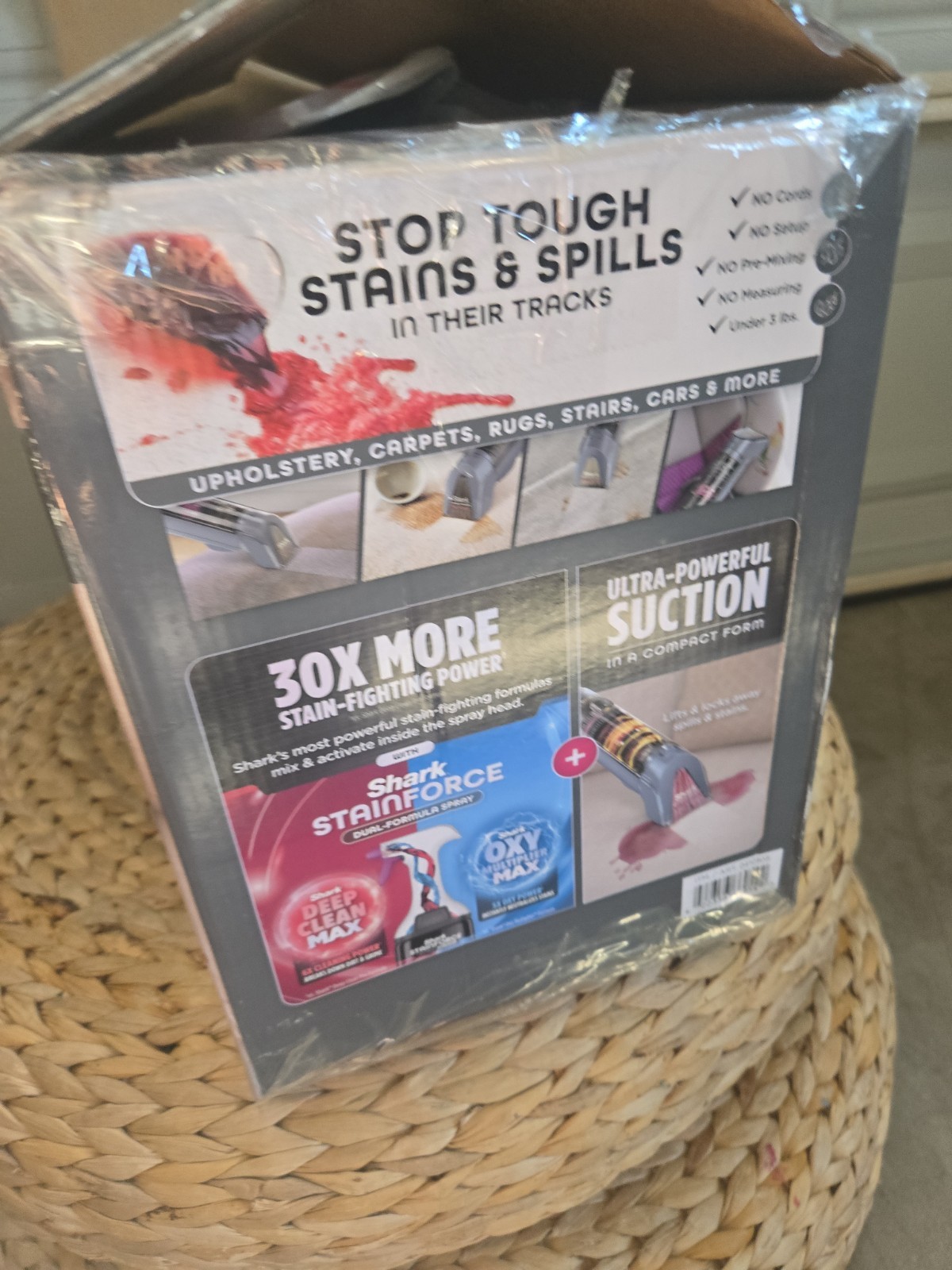 Shark StainForce Cordless Portable Spot, Stain, & Odor Remover System