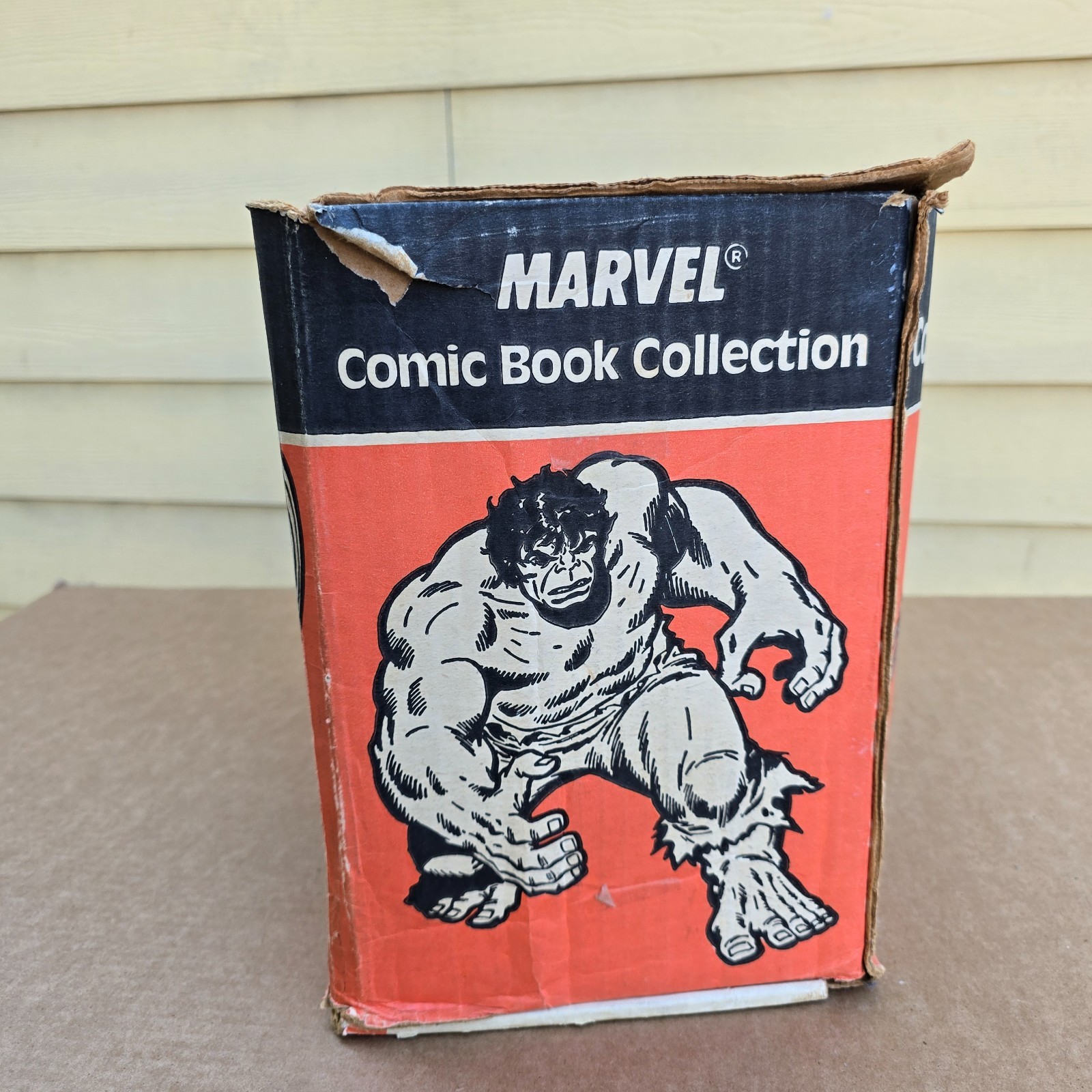 Vintage Marvel Comic Book Collection Storage Box 1989 CMC Wolverine Spiderman