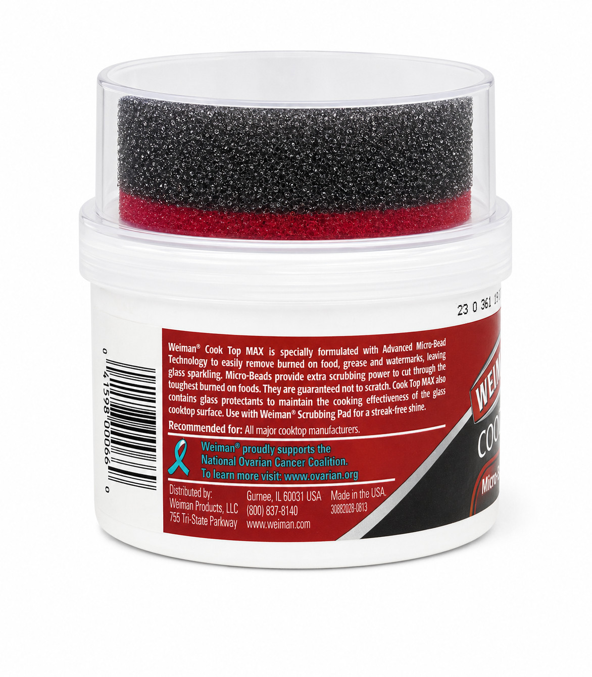 Weiman Cooktop Max Cleaner Polish 9 oz Glass Stove Top Scrub Pad Cleaner