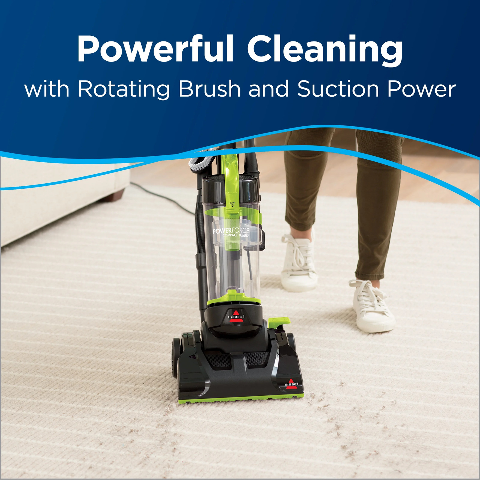 PowerForce Compact Turbo Upright Vacuum Cleaner Bagless Lightweight 2690