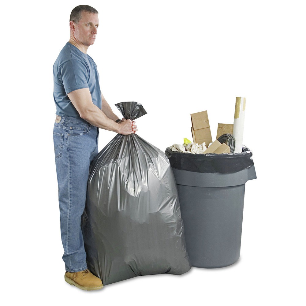 Platinum Plus PLA3770 30″ x 36″ 30-Gal 1.35 mil Can Liners – Gray (100/CT) New