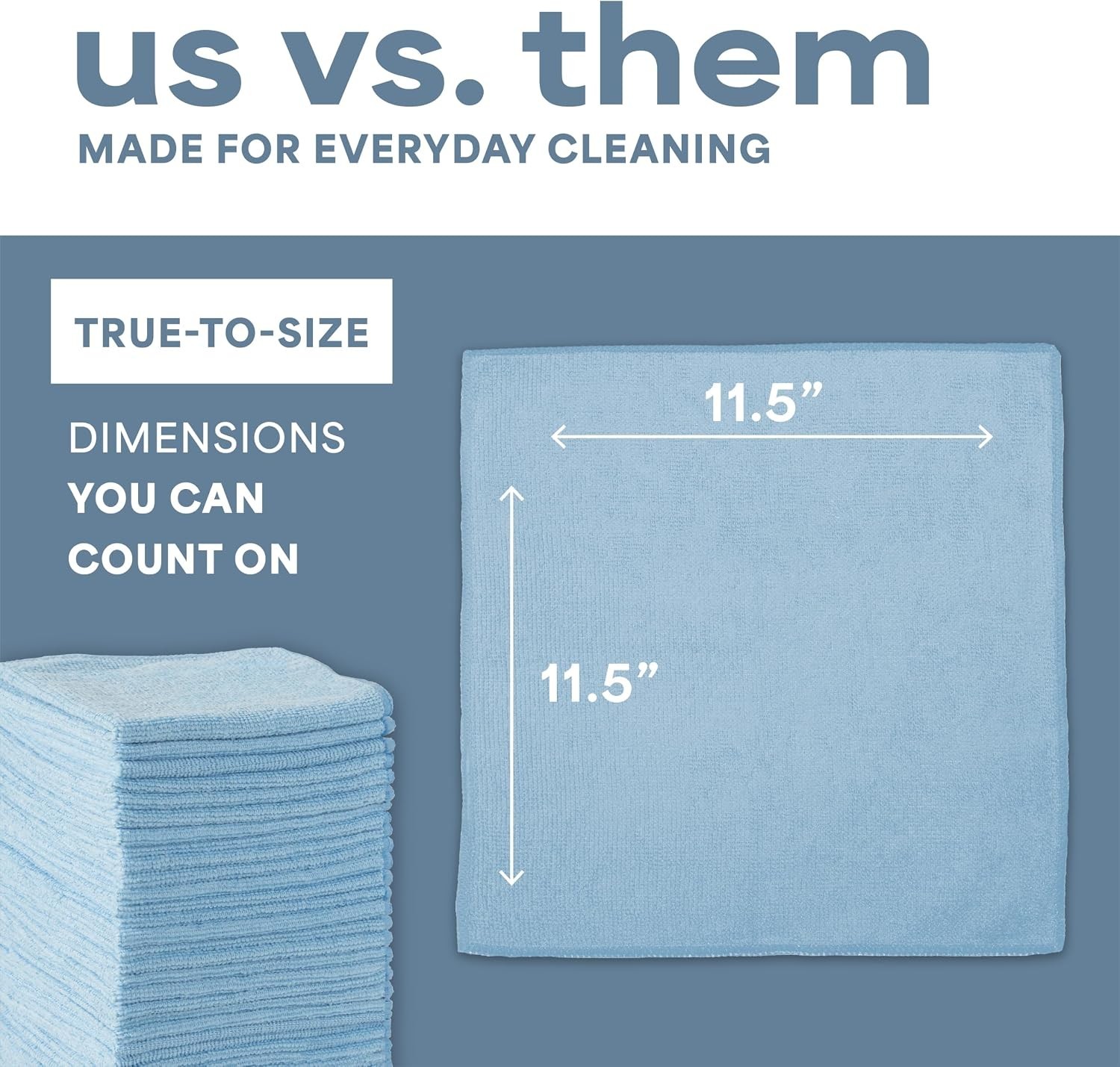 150 Pack of Microfiber Cleaning Cloth, Bulk Microfiber Towel for Home, Reusab…