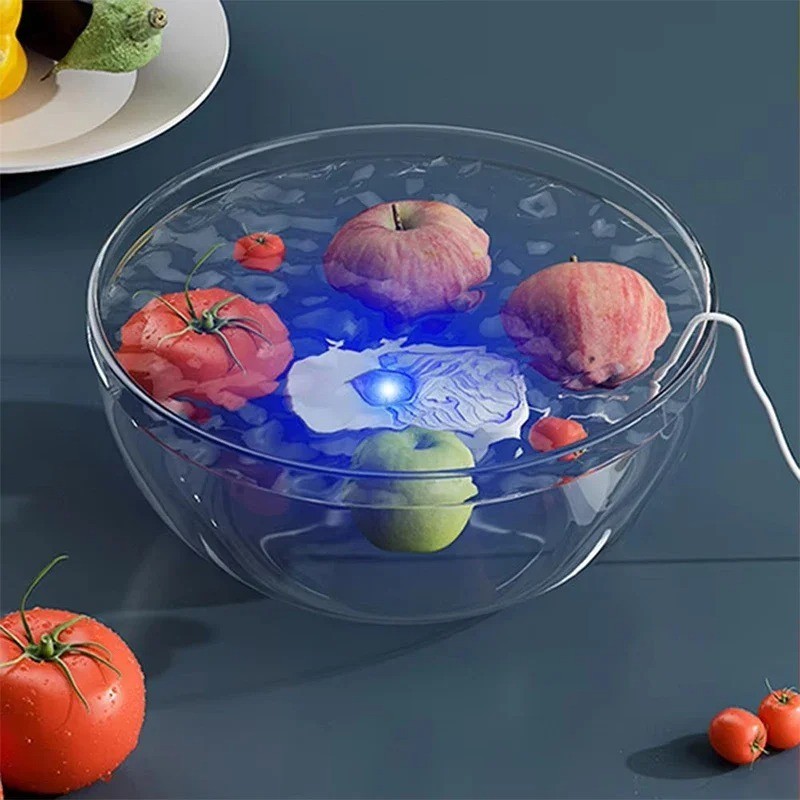 Portable Ultrasonic Fruit Vegetable Cleaner IPX7 Waterproof USB Food Washer