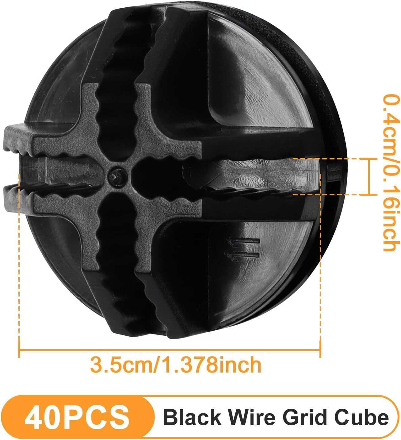 40 Pieces Plastic Storage Cube Connectors Wire Cube Connectors for Modular Close