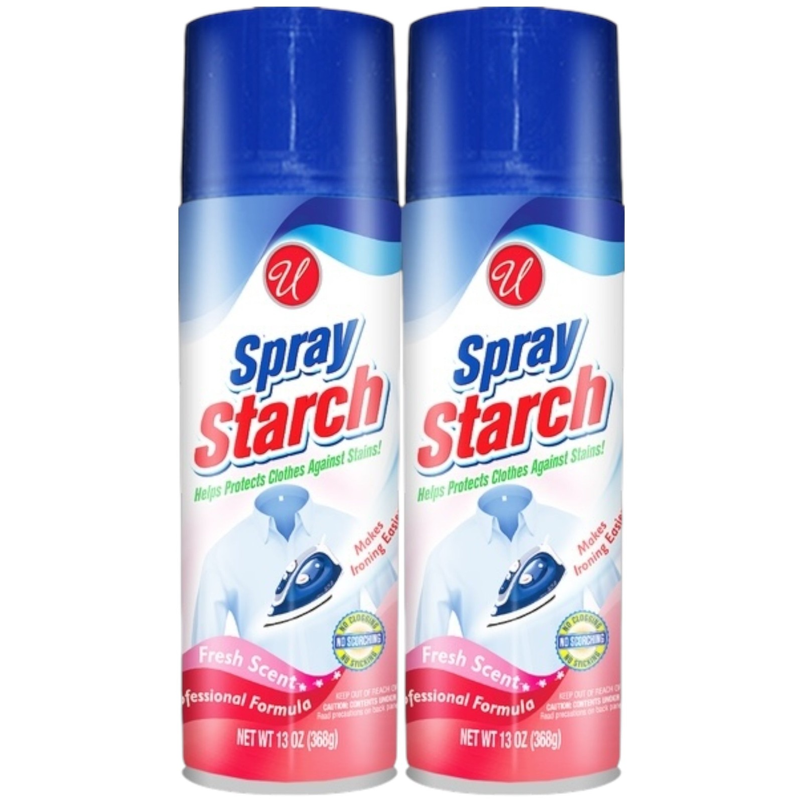 Professional Formula Spray Starch – Fresh Scent, 13oz. (Pack of 2)