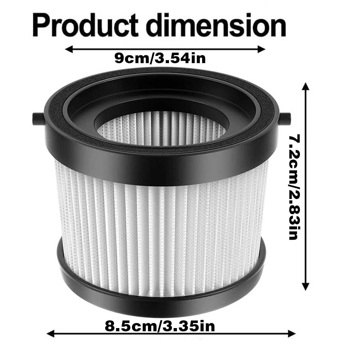 4 Packs DCV501HB DCV5011H Replacement HEPA Filter Compatible With DEWALT 20V