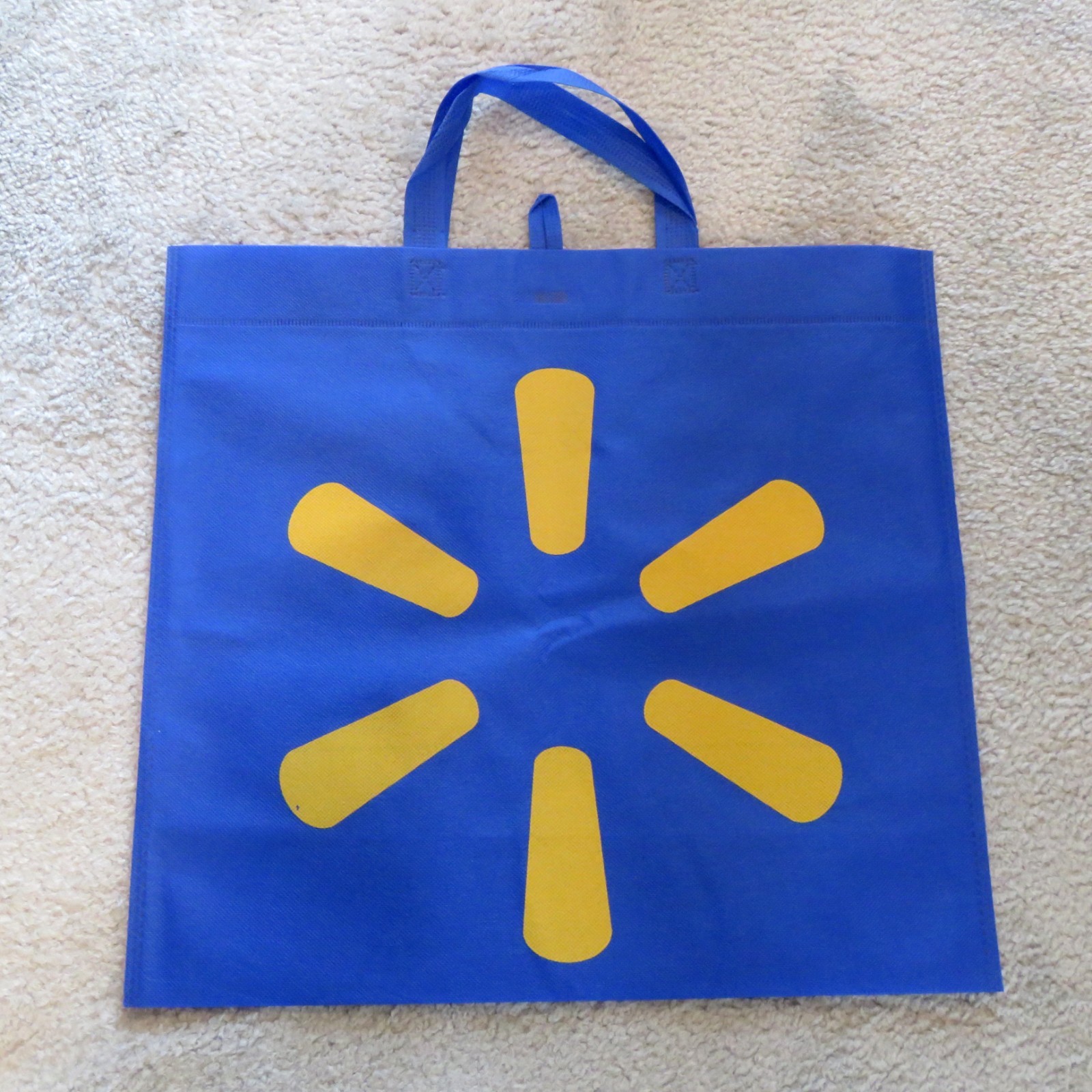 Lot 10 NEW NWOT Walmart Reusable XLarge Tote Bags abt. 18″ L x 17 “T x 7” D