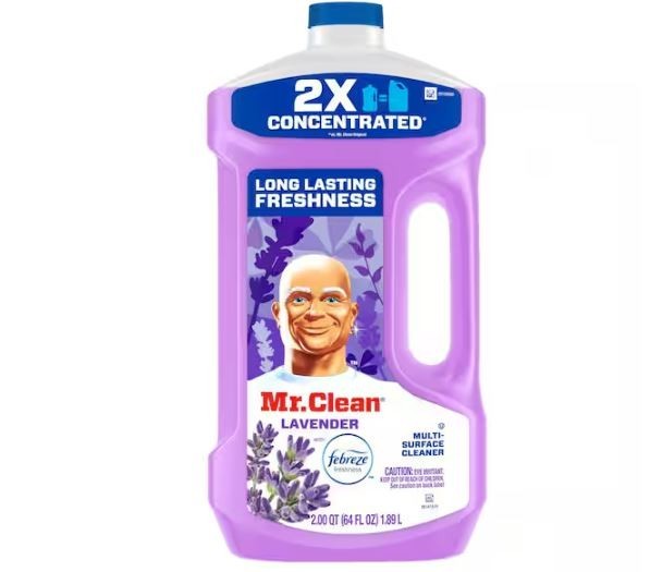 Mr. Clean 2X Concentrated Multi Surface Cleaner Febreze Lavender Grease 64 oz
