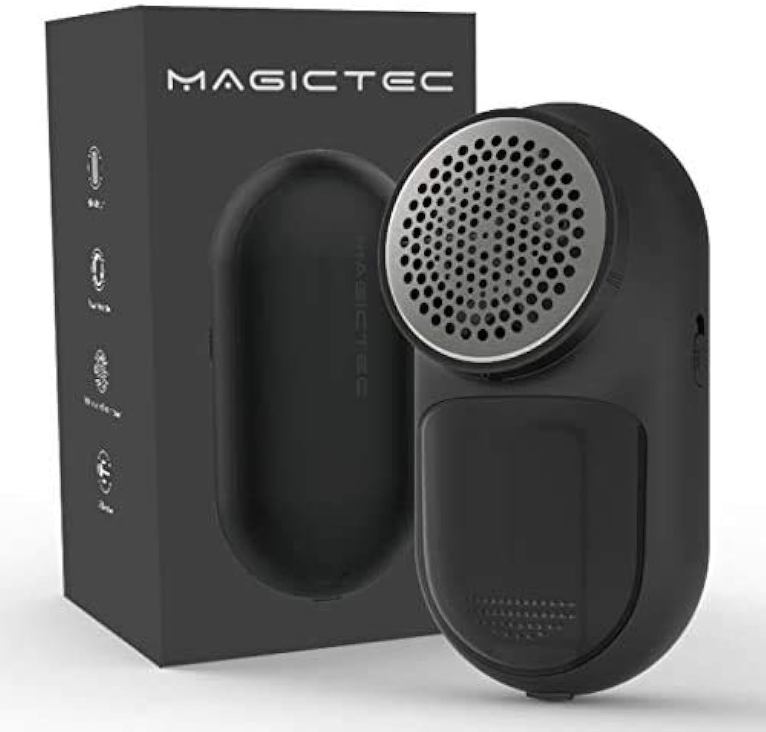Rechargeable Fabric Shaver, Magictec Lint Remover 1 Count (Pack of 1), Black