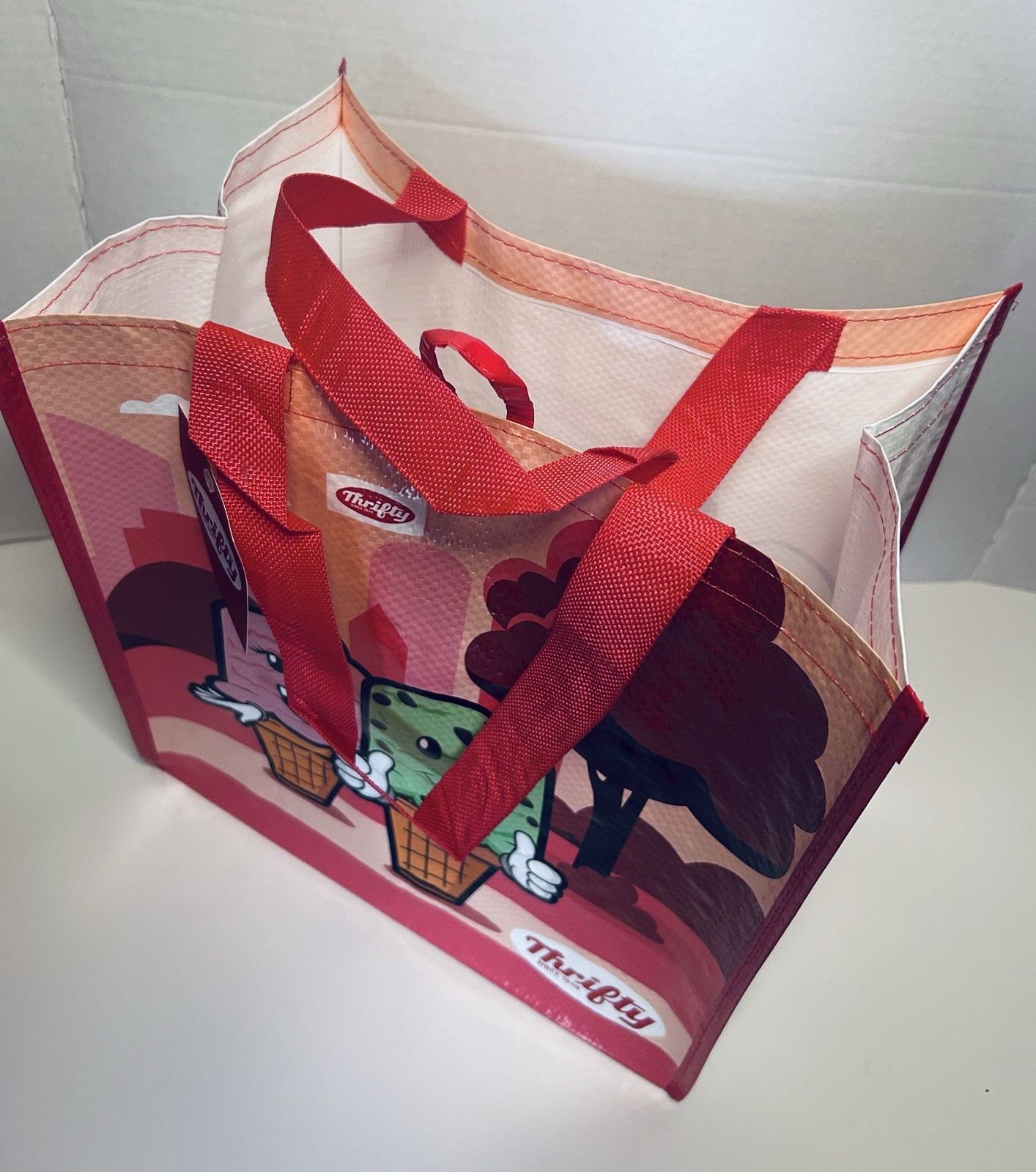 Thrifty Ice Cream Reusable 2 Sided Shopping Bag New with Tags STRONG