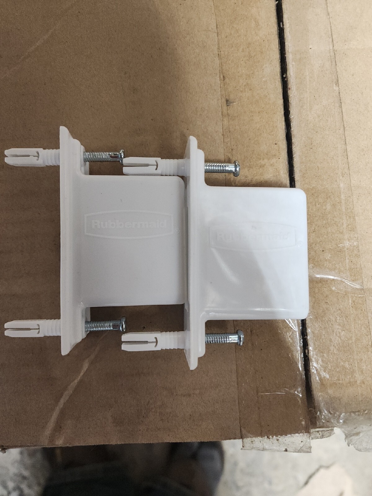 2-Pack Rubbermaid Wall End Shelving Rack Bracket Closet Organizer