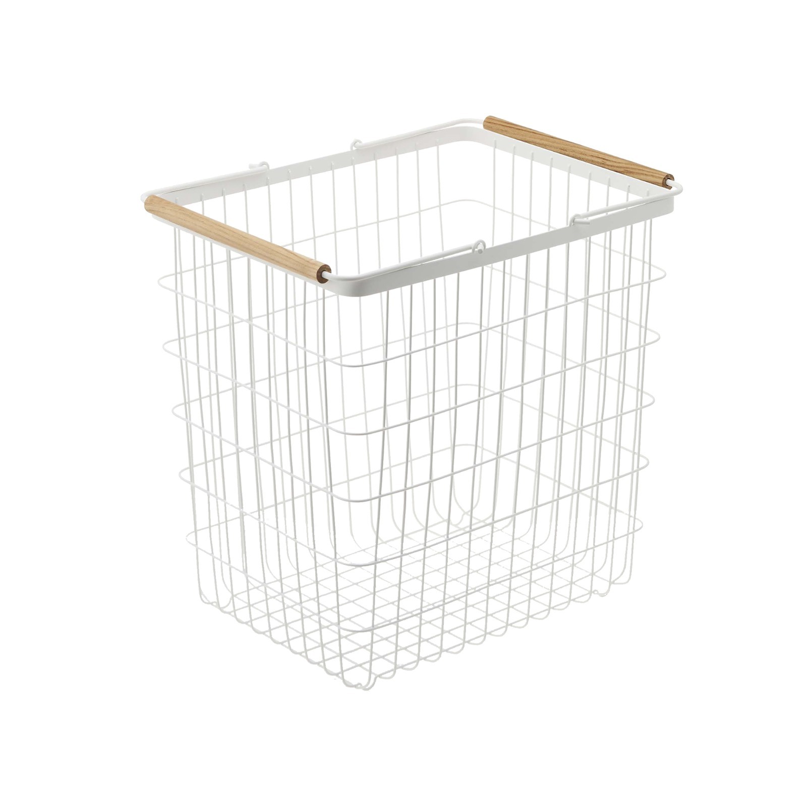 Yamazaki Home TOSCA Laundry Basket – Steel + Wood / Large – 30% OFF MSRP
