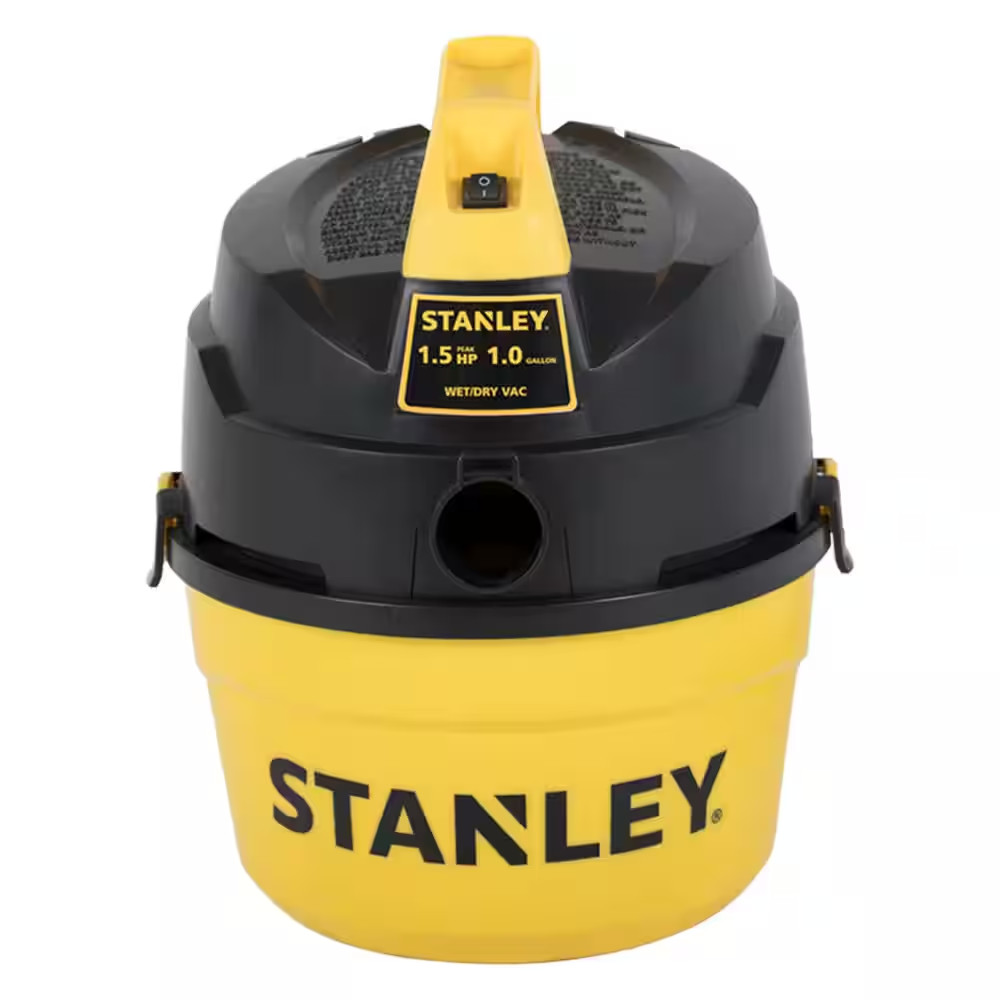 Durable 1 Gal. 1.5HP Portable Poly Wet and Dry Vacuum Cleaner Garages Workshops