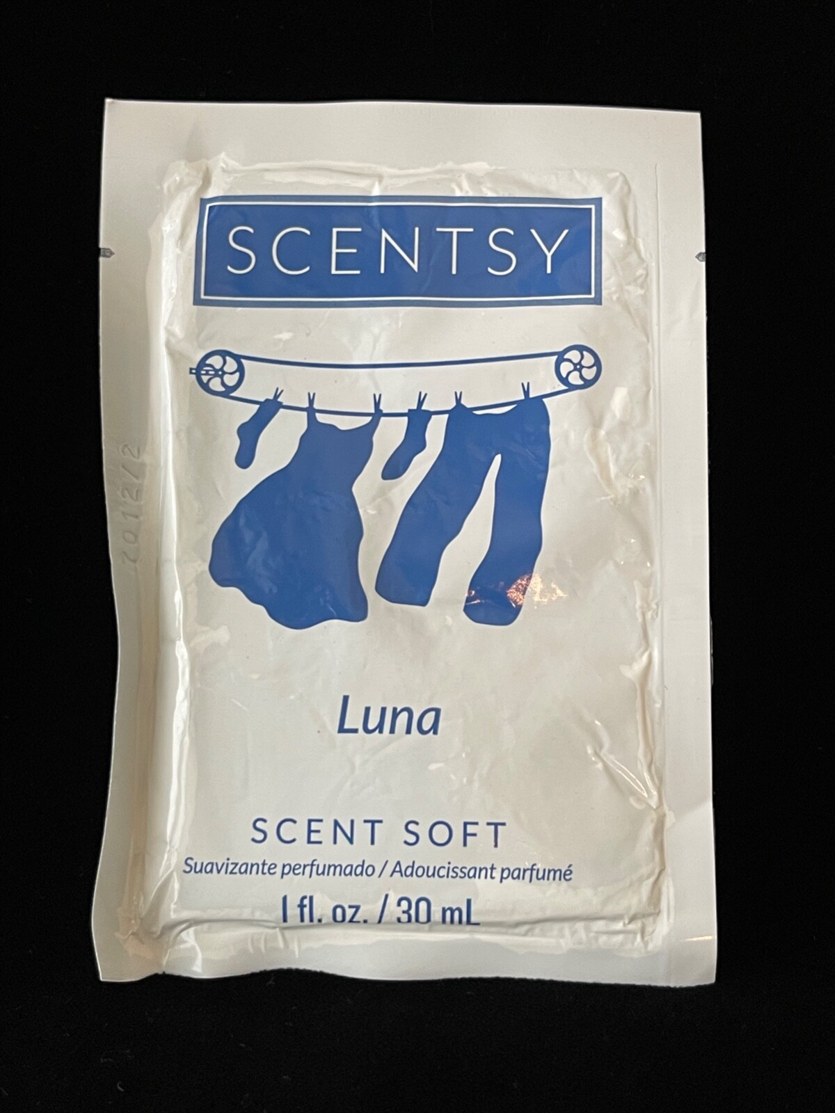 Scentsy SCENT SOFT Luna Scent Fabric Softener Sample 0.5 fl oz/15 ml – NEW