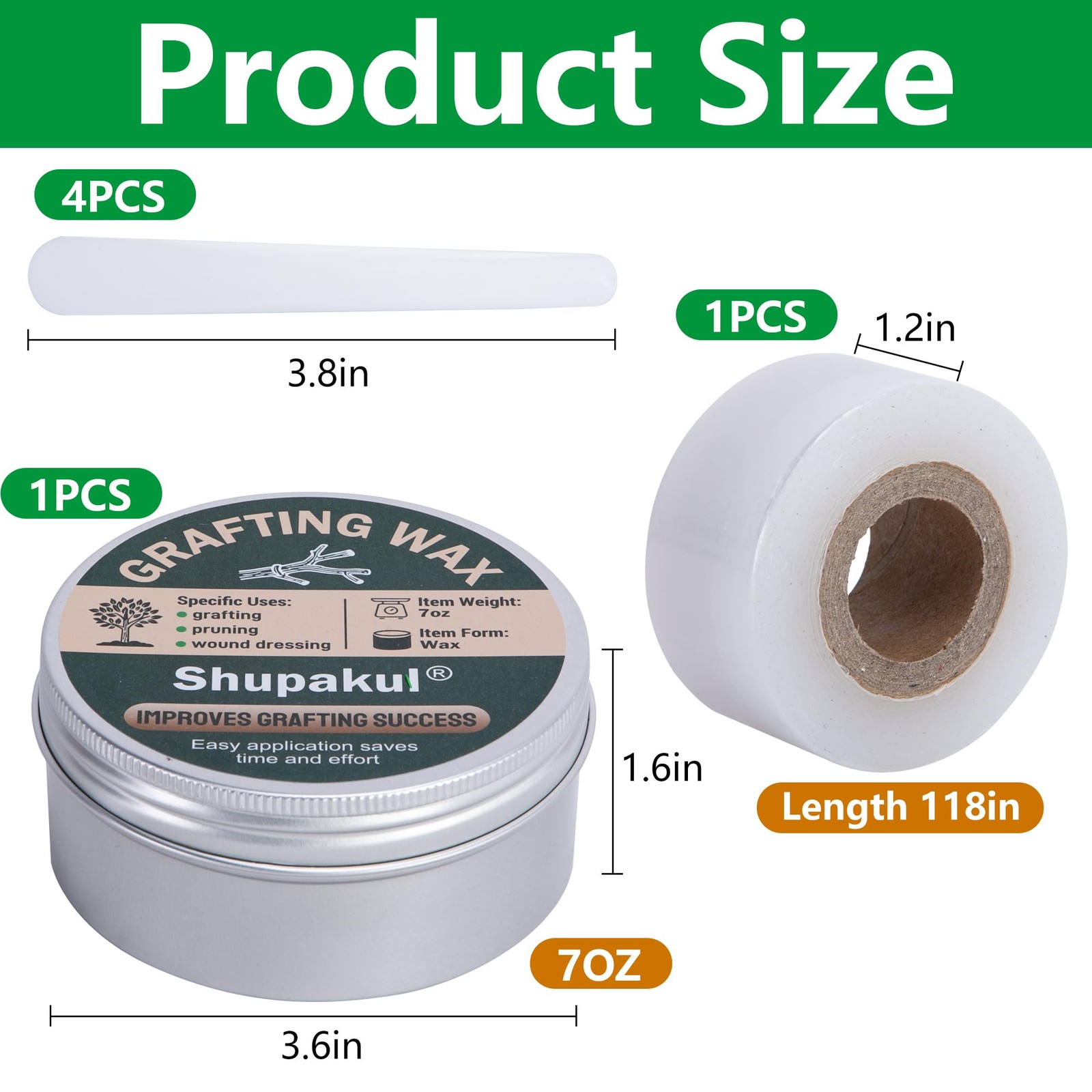 Tree Grafting Wax Set Tree Wound Pruning Sealer with Sealing Tape