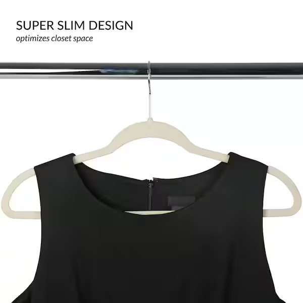 Ivory Velvet Hangers 25-Pack