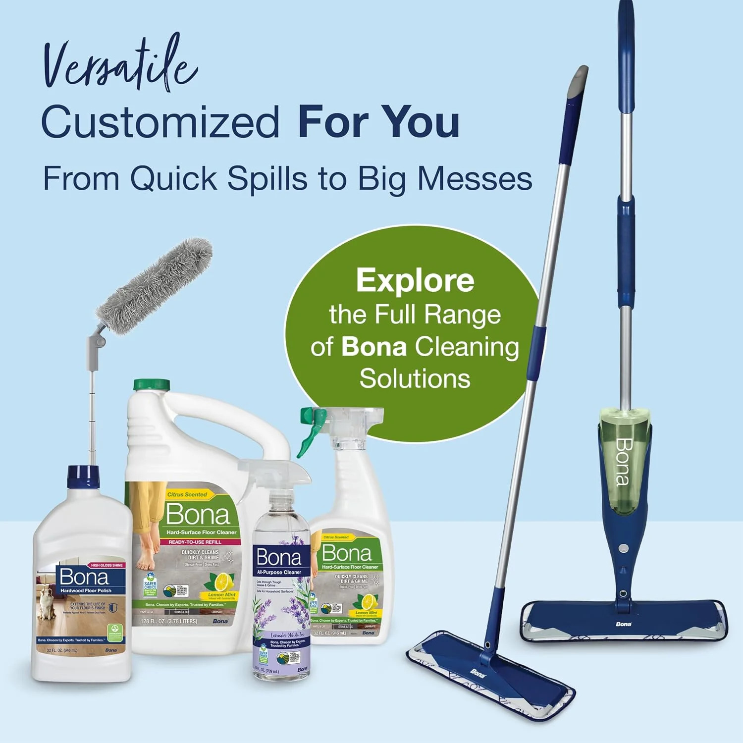 Multi-Surface Floor Cleaner Refill – 128 fl oz – Lemon Mint | Residue-Free