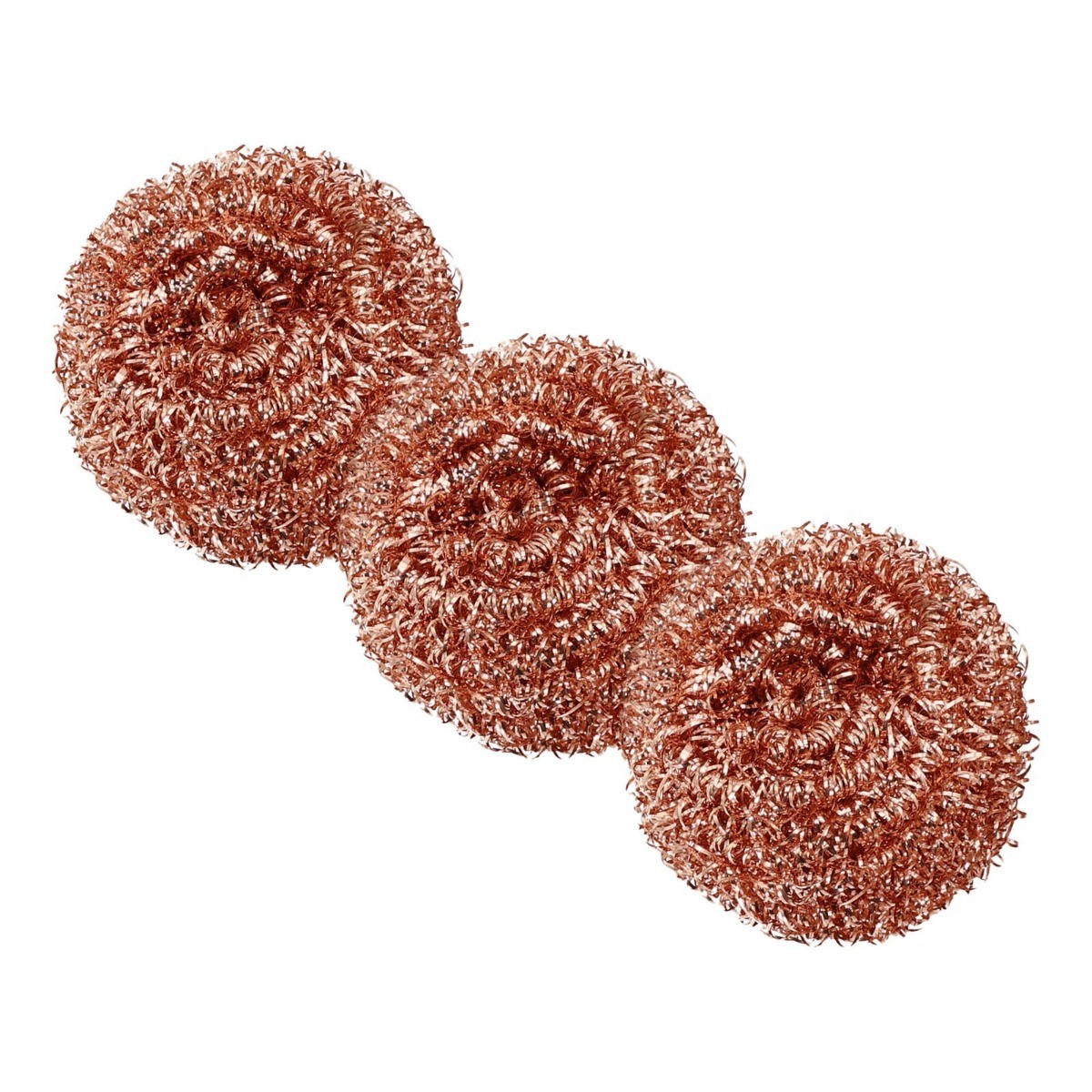 3 Pack Set Copper Metal Wire Sponge Balls For Iron Tip Nozzle And Slag Removal