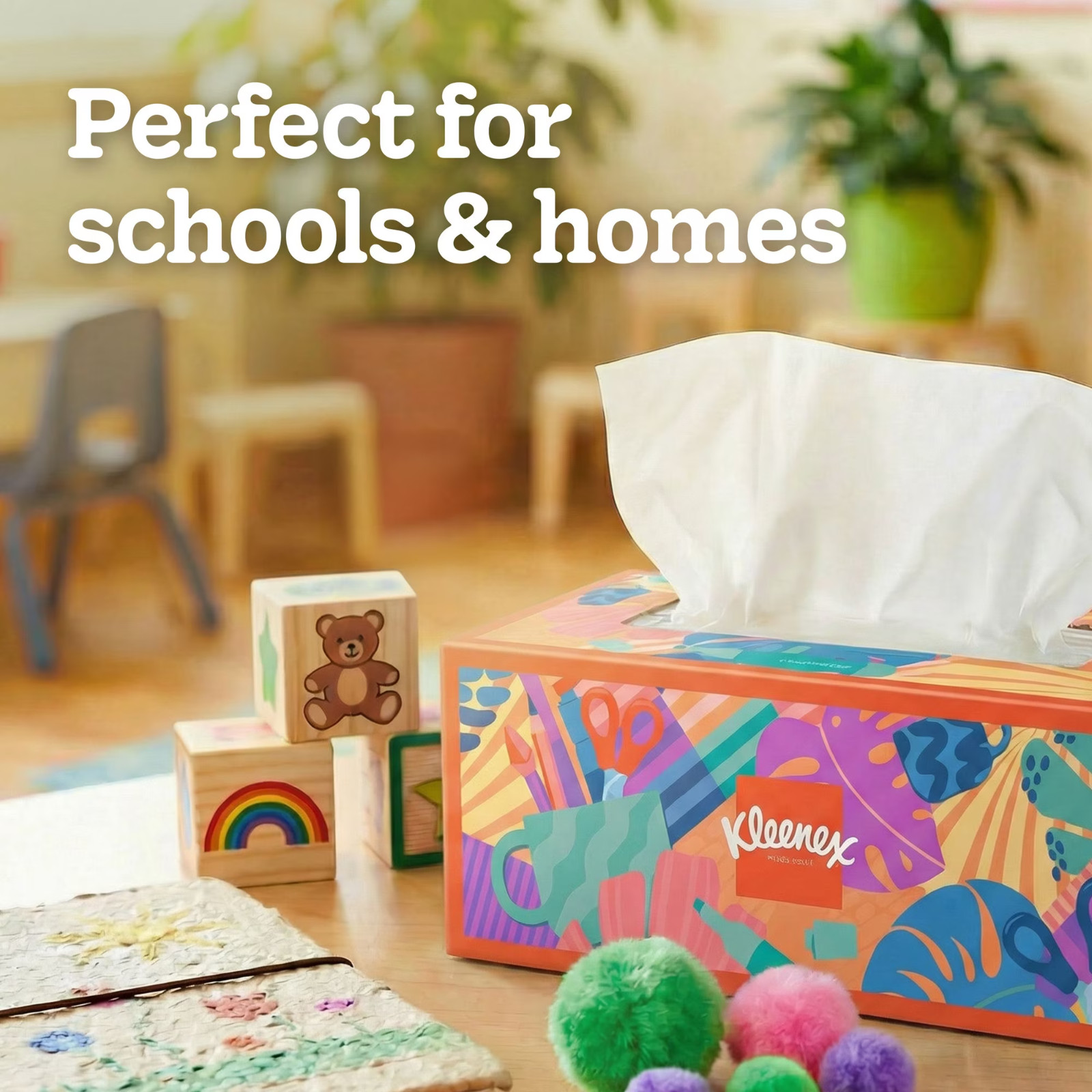Kleenex Trusted Care Facial Tissues 12 boxes, 160 tissues/box