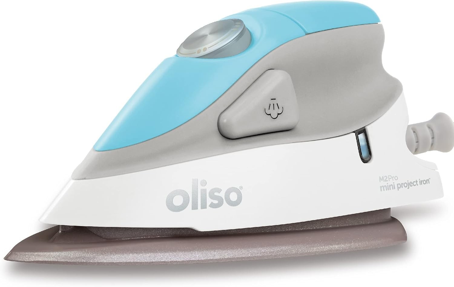 1000W Mini Steam Iron Dual Voltage Travel Iron Ceramic Soleplate Turquoise