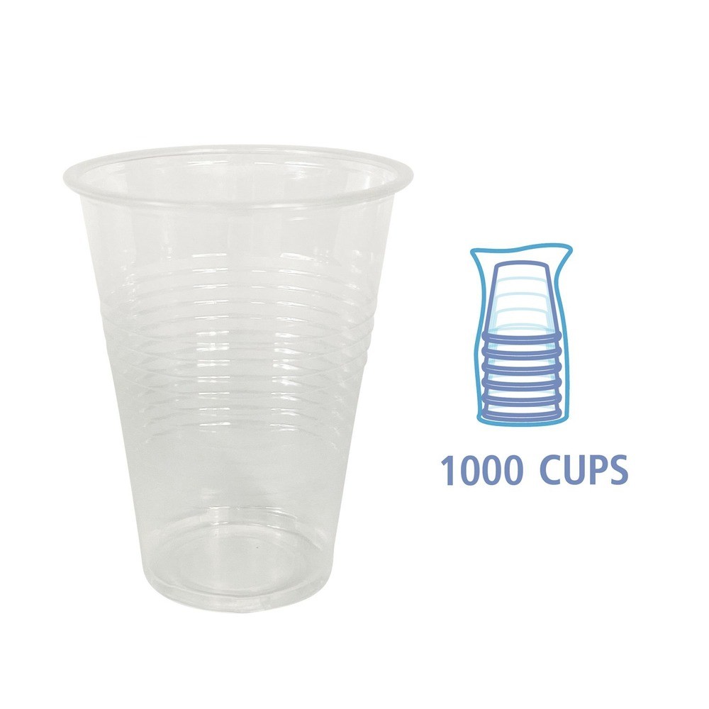 Boardwalk WRAPCUP 9 oz Translucent Plastic Cold Cups (1000/Carton) New