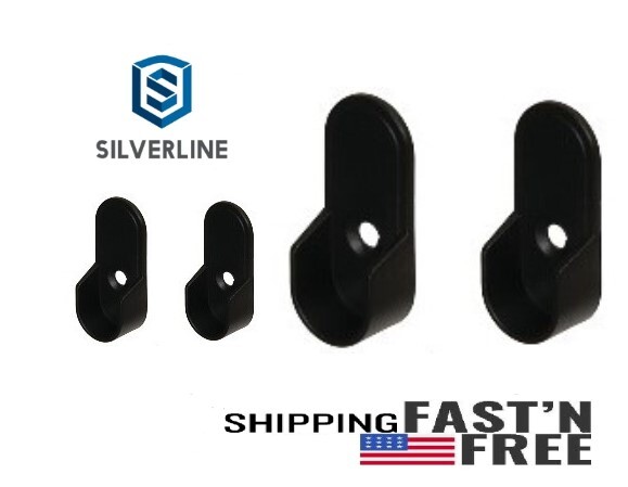 Oval Closet Rod End Supports 15mm X 30mm