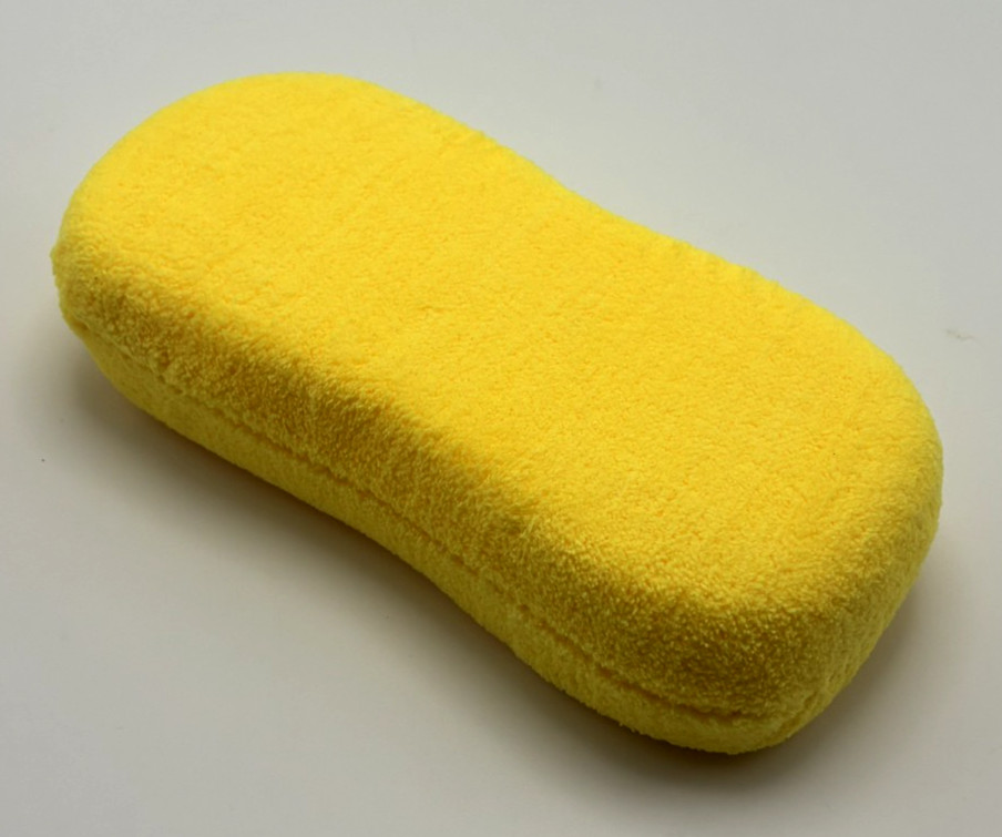 Microfiber Car Wash Sponge Soft Absorbent Cleaning Pad 10x22cm