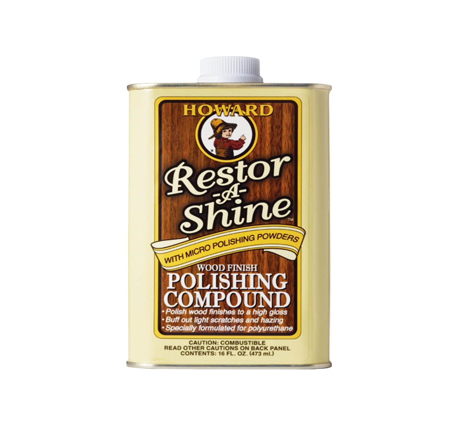 Howard Wood Polish Paste 473ml – For Furniture, Shine Painted Surfaces