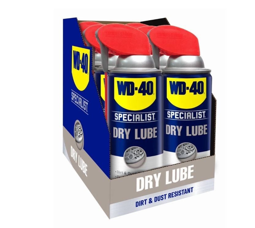 WD-40 Specialist Dry Lube Long-Lasting Lubricant Smart Straw Spray 10 oz x3 Pack