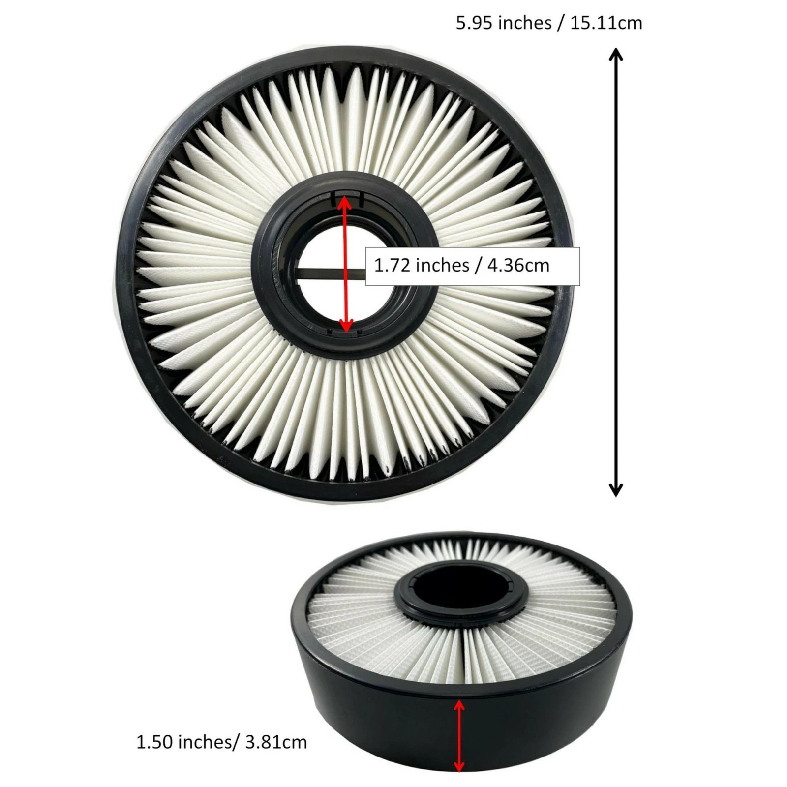 MaximalPower Filter For Dirt Devil F8 HEPA Filter Part # 3UD0280001 2UD0280000