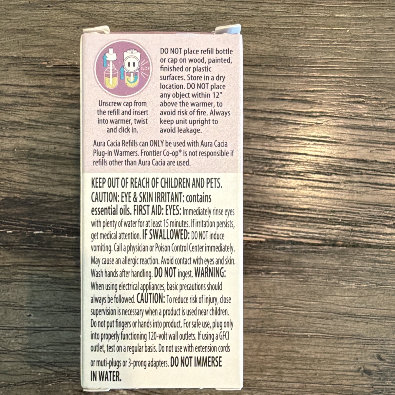 Lot of 3 Aura Cacia Plug-In Refill Oil Fresh Floral Lavender 0.5 FL OZ