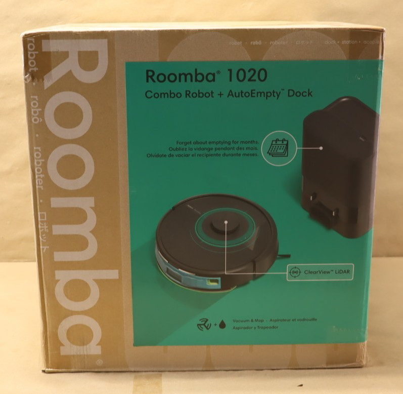 iRobot Roomba 1020 Combo Robot Vacuum Mop w/ AutoEmpty Dock Tested
