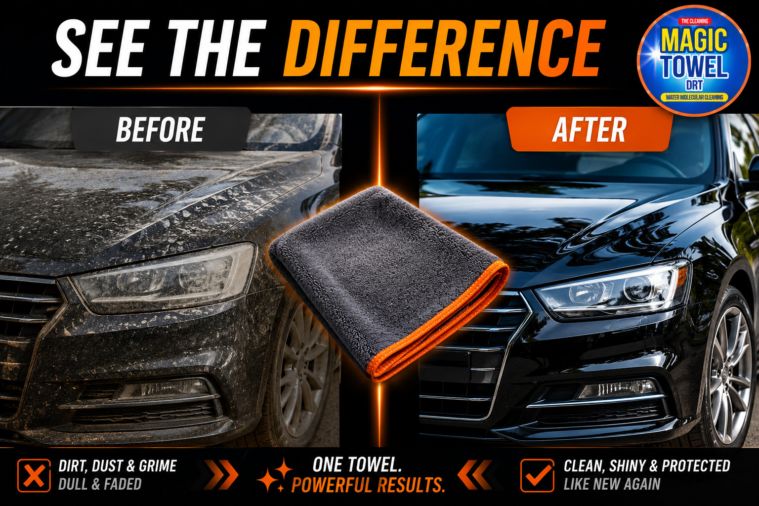 8-Pack Microfiber Car Detailing Towels 14×14 230 GSM Coral Fleece Lint-Free