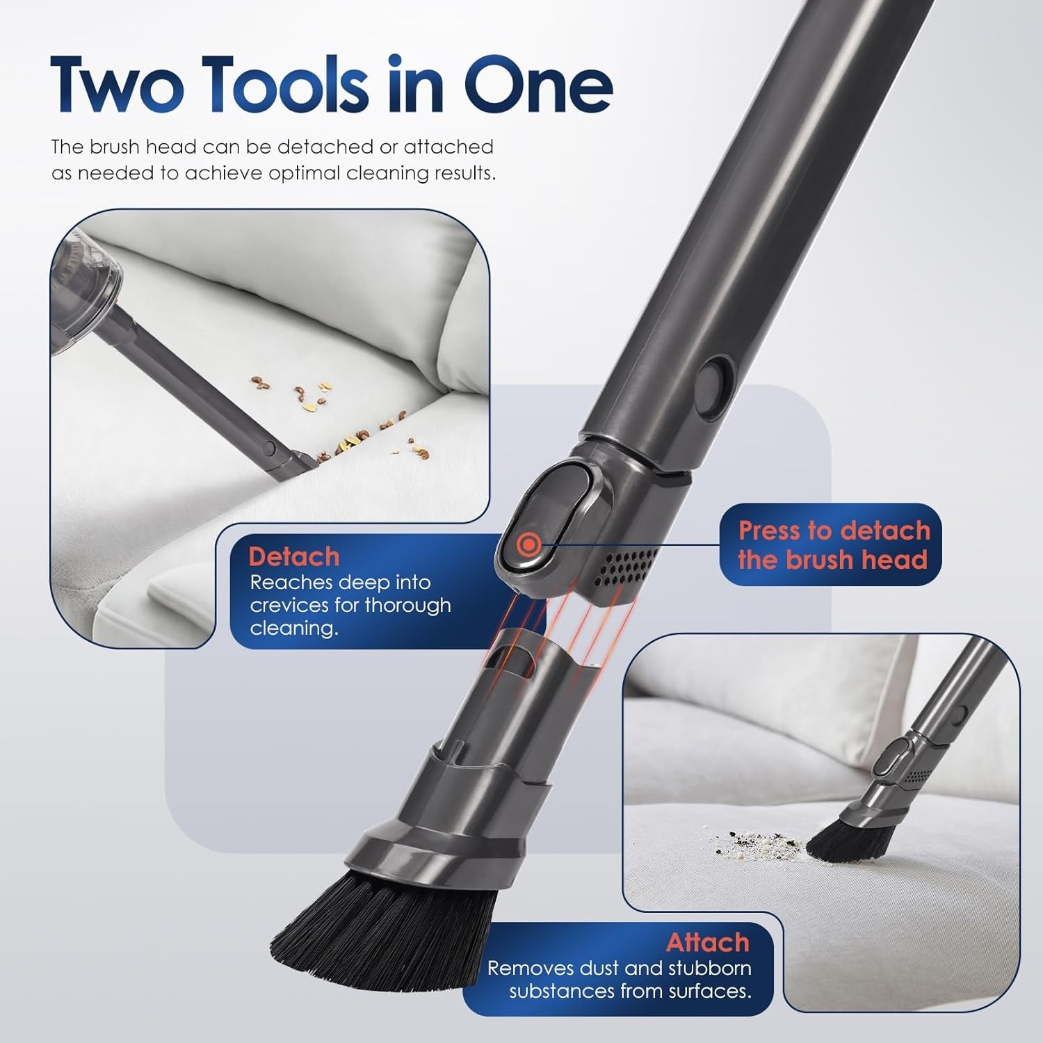 Extendable Flexi Crevice Tool Cleaner Head for Dyson V15 V12 V11 V10 V9 V8 V7 G5