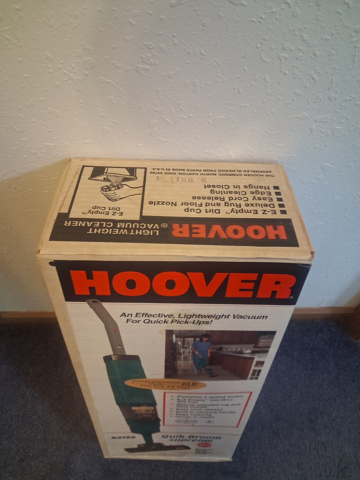 Vintage NOS Hoover Quik Broom Supreme S2155 NIB