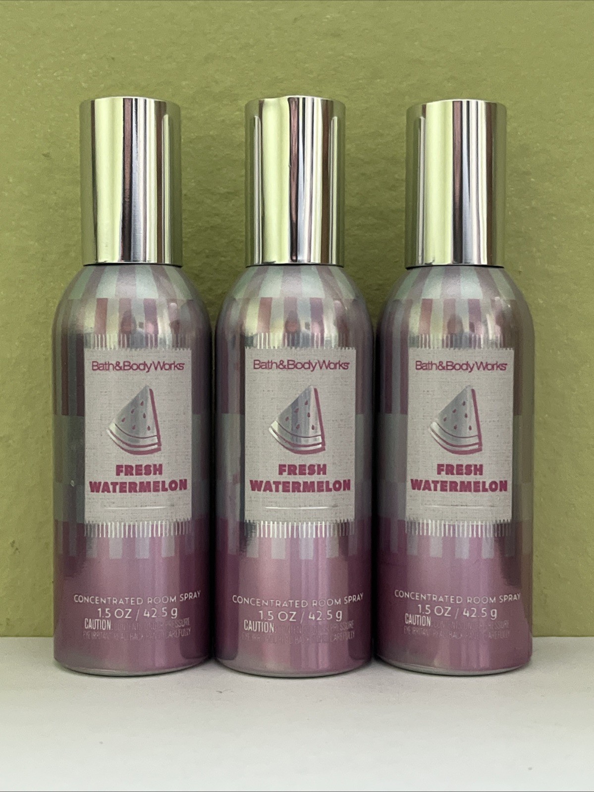 (3) Bath & Body Works FRESH WATERMELON Concentrated Room Spray 1.5oz NEW