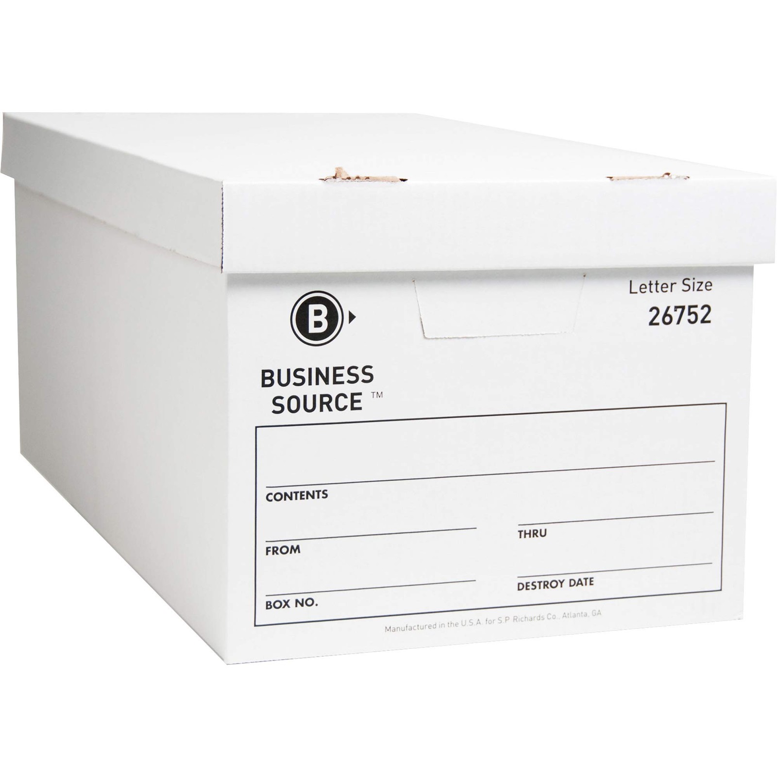 Business Source Lift-off Lid Light Duty 12″x24″x10″, Storage Box & Drawers