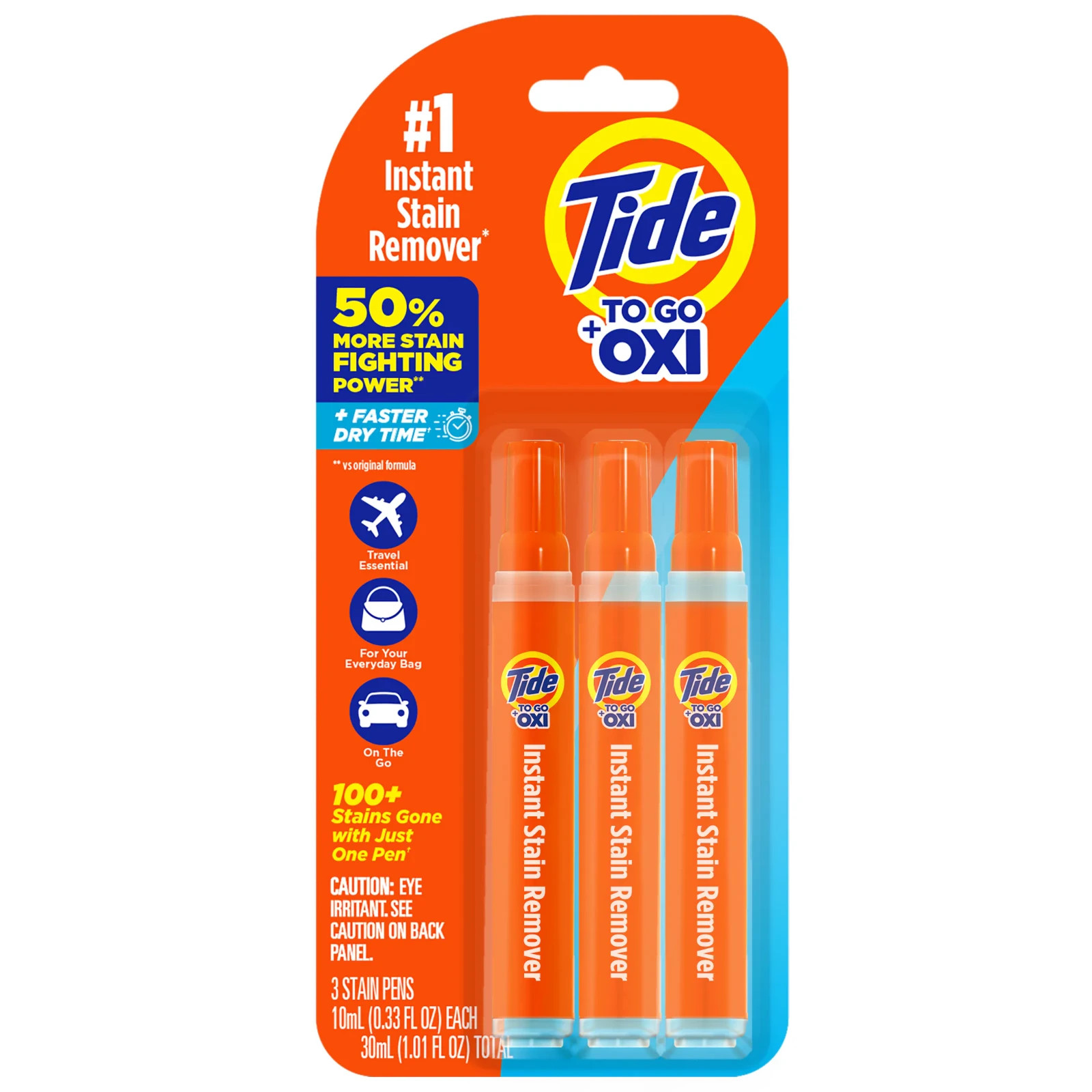 Tide To Go Instant Stain Remover Pen Portable Laundry Stain Solution 3 Count