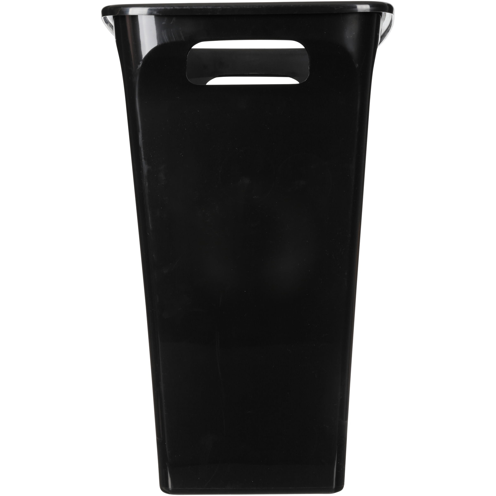 8.8 Gallon Trash Can, Plastic Handled Office Trash Can, Black