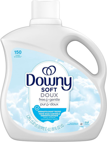 Downy Free & Gentle Liquid Fabric Softener, 111 fl oz, 111 Fl Oz (Pack of 1)