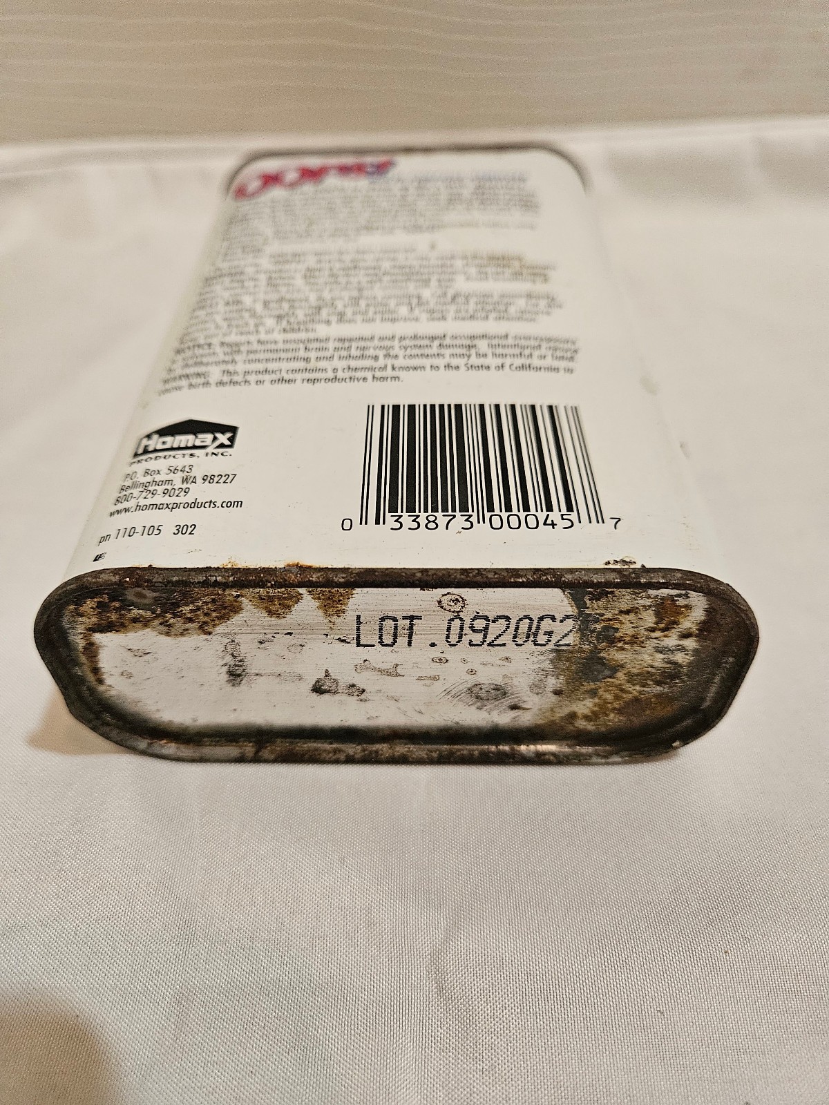 Vintage OOPS! Multi-Purpose Remover Tin Can Homax Products Empty 1pint