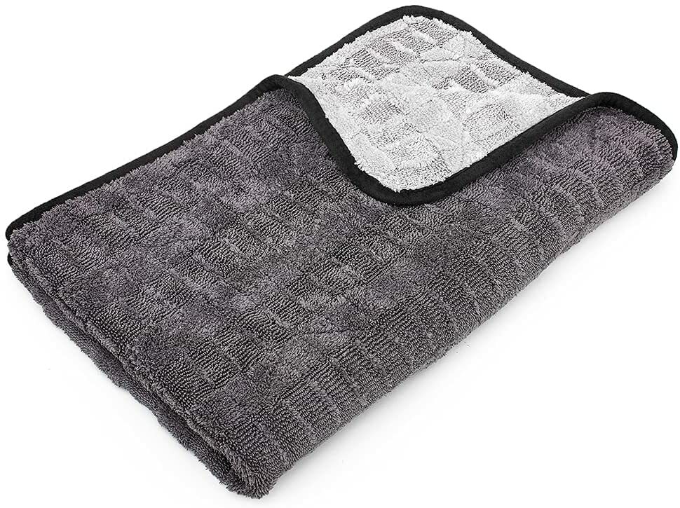 The Rag Company 12030-GAUNTLET-DRY-GRY 20″ x 30″ Hybrid Twist DRYING Towel Gray