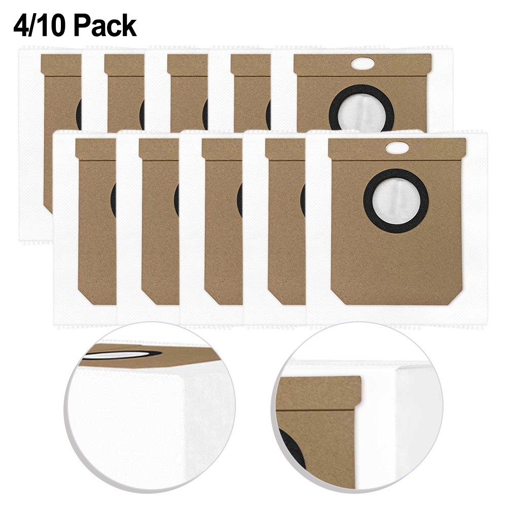 4/10PCS 3.5L Disposable Replacement Bags For PVCRAC 7290 Robot Vacuum Cleaner