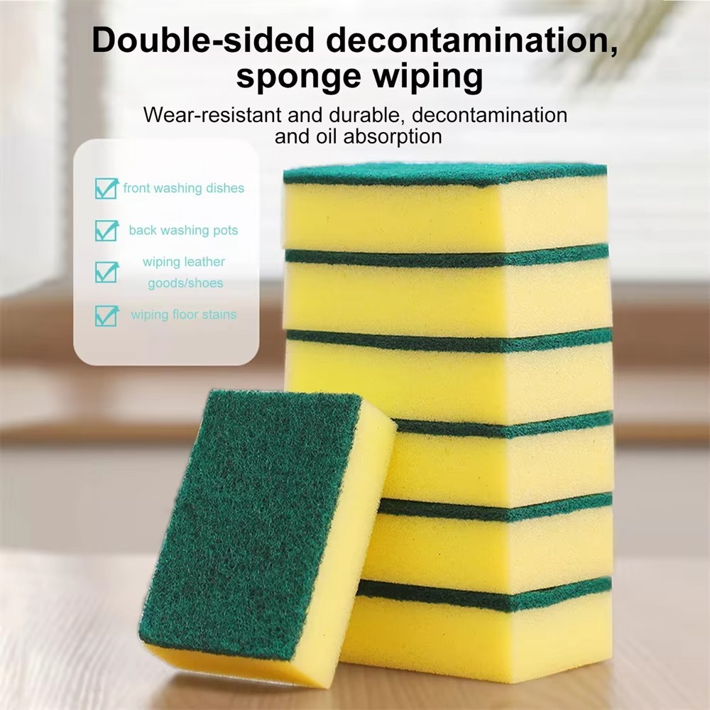 15/30 Pack Kitchen Cleaning Sponges Scourers Washing Up Non-Scratch for Dish Pad