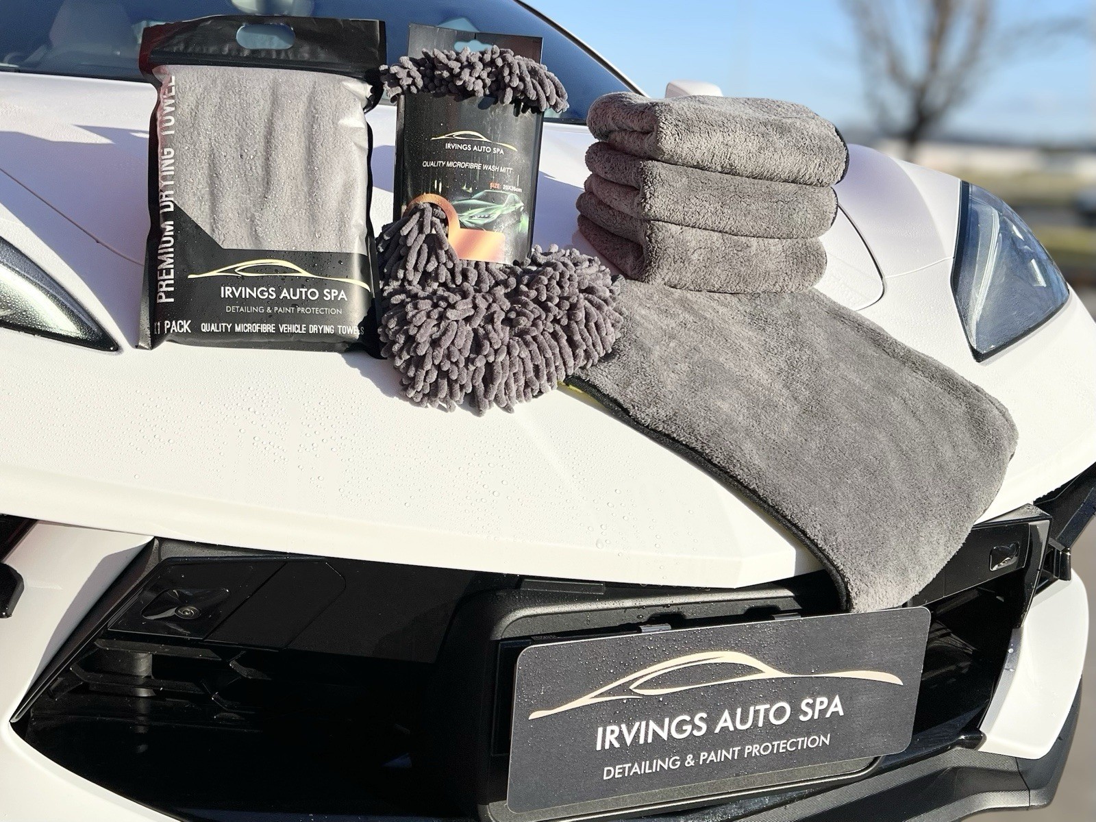 Irvings Auto Spa Premium Microfiber Car Drying & Cleaning Towel Scratch Free